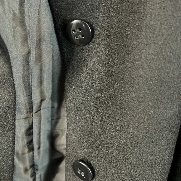 Gallery Woman Wool Extra Long Black Coat New No Tags! Size 3X - Picture 4 of 9